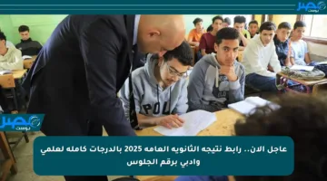 عاجل الآن.. رابط نتيجة الثانوية العامة 2025 بالدرجات كاملة لعلمي وأدبي برقم الجلوس